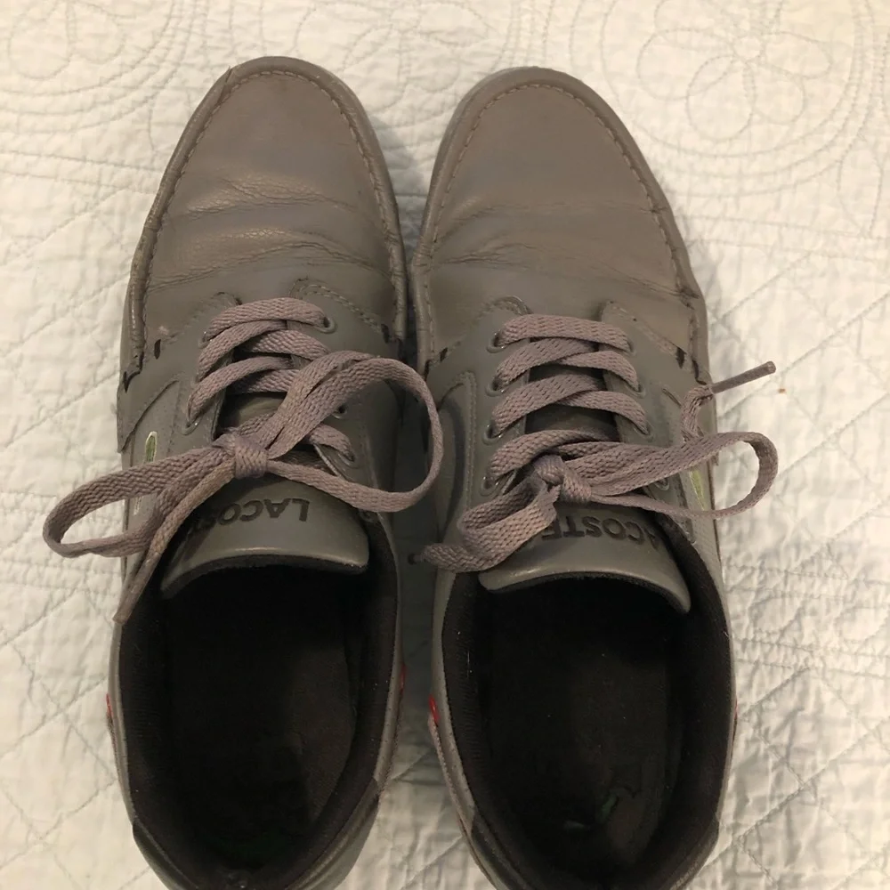 Lacoste Dreyfus leather boat shoe sneaker. Size 8.5.